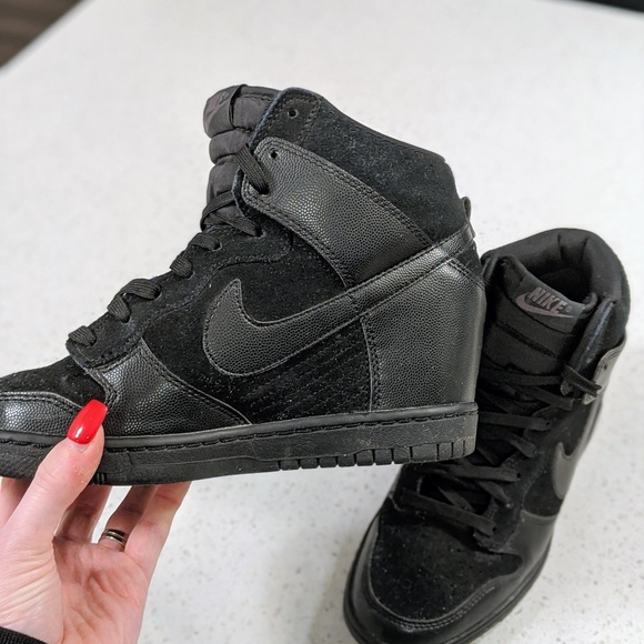 Nike Shoes - Rare Women's Nike Dunks Sky Hi Essentials Wedges